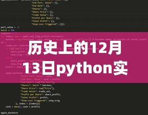 歷史上的12月13日，Python股市實(shí)時(shí)追蹤先鋒，科技重塑股市風(fēng)云日