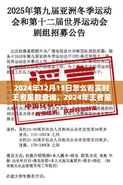 2024年王者星數(shù)實(shí)時(shí)查詢指南，從初學(xué)者到進(jìn)階用戶的查詢步驟