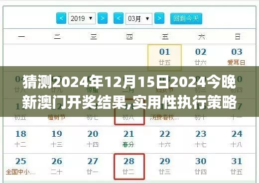 猜測2024年12月15日2024今晚新澳門開獎結果,實用性執(zhí)行策略講解_免費版16.825