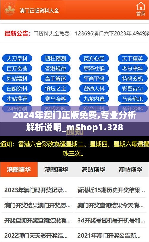2024年澳門正版免費(fèi),專業(yè)分析解析說(shuō)明_mShop1.328