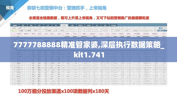 7777788888精準管家婆,深層執(zhí)行數(shù)據(jù)策略_kit1.741