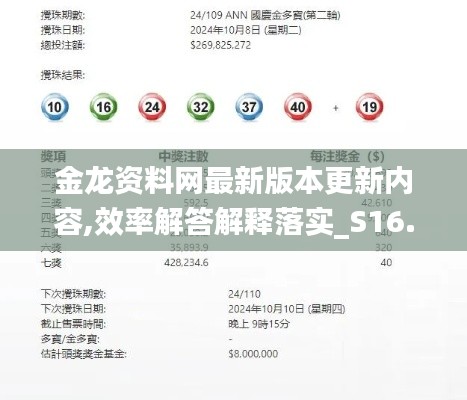 金龍資料網(wǎng)最新版本更新內容,效率解答解釋落實_S16.249