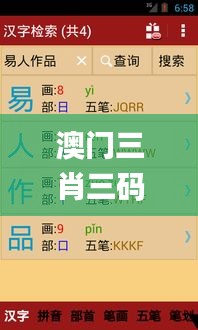 澳門三肖三碼精準(zhǔn)100%新華字典,全面執(zhí)行計劃數(shù)據(jù)_3DM2.682