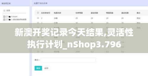 新澳開(kāi)獎(jiǎng)記錄今天結(jié)果,靈活性執(zhí)行計(jì)劃_nShop3.796