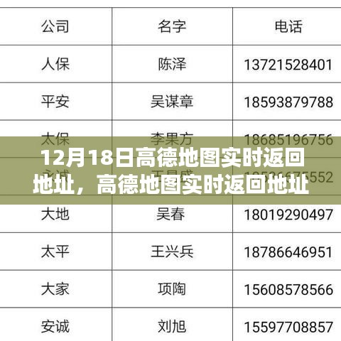 高德地圖實(shí)時(shí)返回地址指南，詳細(xì)步驟適用于初學(xué)者與進(jìn)階用戶