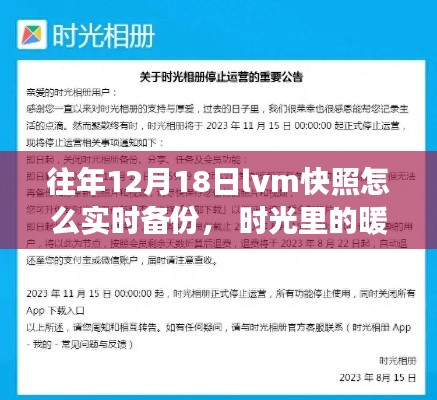 往年12月18日LVM快照實時備份指南，時光中的暖心快照與友情故事