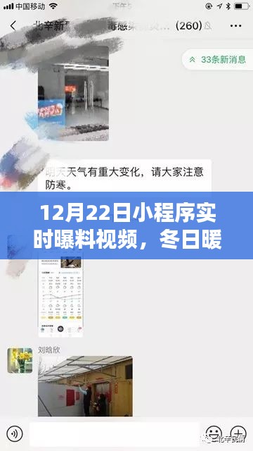 冬日暖陽下的溫馨瞬間，12月22日小程序?qū)崟r曝料視頻集錦，歡樂日常曝光