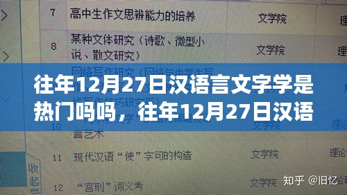 漢語言文字學(xué)在往年12月27日的熱門程度分析，觀點(diǎn)論述與標(biāo)題概述