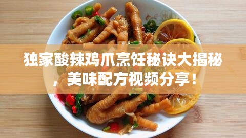 獨家酸辣雞爪烹飪秘訣大揭秘，美味配方視頻分享！