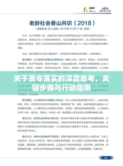 關(guān)于責(zé)令落實(shí)的深度思考，關(guān)鍵步驟與行動指南