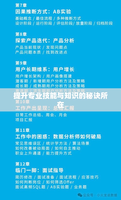 提升專業(yè)技能與知識的秘訣所在