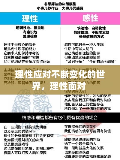 理性應(yīng)對不斷變化的世界，理性面對 