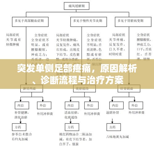 突發(fā)單側(cè)足部疼痛，原因解析、診斷流程與治療方案