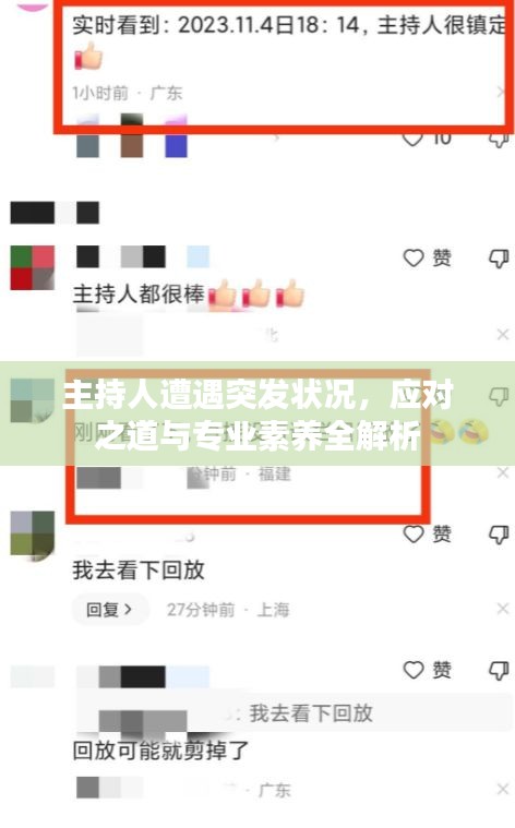 主持人遭遇突發(fā)狀況，應對之道與專業(yè)素養(yǎng)全解析