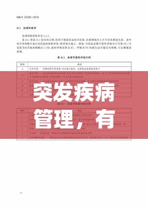 突發(fā)疾病管理，有效應(yīng)對突發(fā)狀況的策略