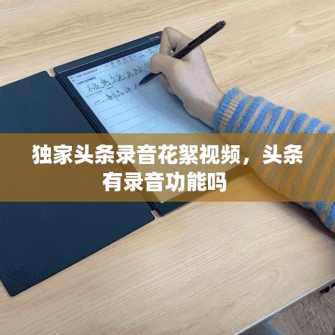 獨家頭條錄音花絮視頻，頭條有錄音功能嗎 