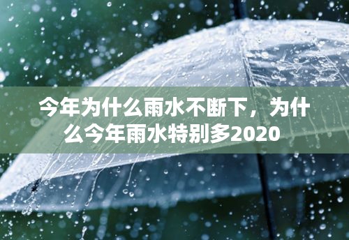 今年為什么雨水不斷下，為什么今年雨水特別多2020 