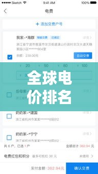 全球電價排名大揭秘，圖文詳解助你一目了然