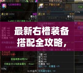 最新右槽裝備搭配全攻略，打造獨(dú)一無二完美組合