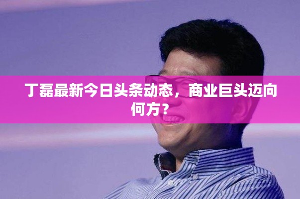 丁磊最新今日頭條動態(tài)，商業(yè)巨頭邁向何方？