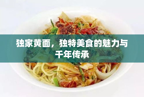 獨家黃面，獨特美食的魅力與千年傳承