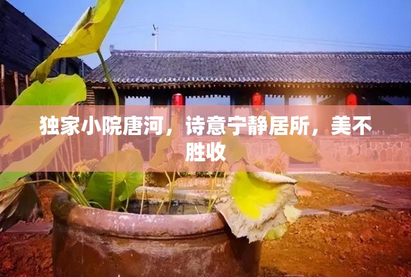 獨家小院唐河，詩意寧靜居所，美不勝收
