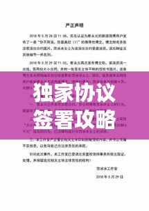 獨(dú)家協(xié)議簽署攻略，中介操作策略與注意事項(xiàng)，助你輕松簽約！