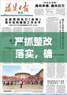 嚴(yán)抓整改落實(shí)，確保實(shí)效，整改措施執(zhí)行監(jiān)督與成效保障