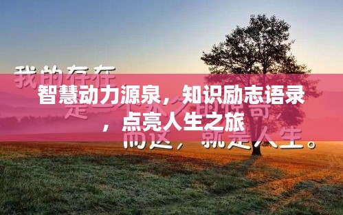 智慧動力源泉，知識勵志語錄，點亮人生之旅