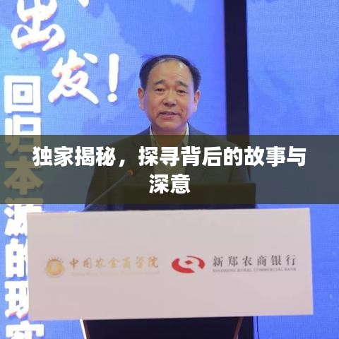 獨(dú)家揭秘，探尋背后的故事與深意