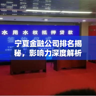 寧夏金融公司排名揭秘，影響力深度解析