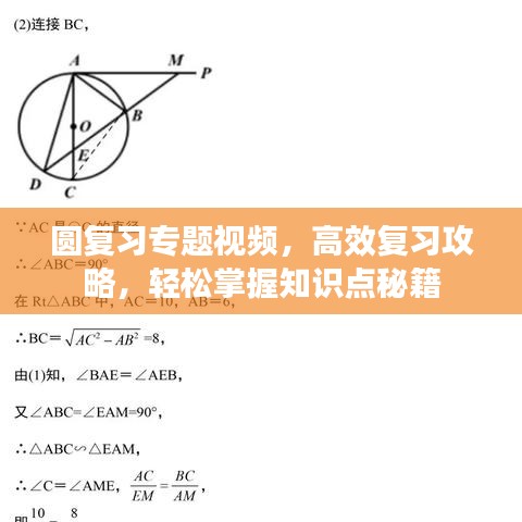 圓復(fù)習(xí)專題視頻，高效復(fù)習(xí)攻略，輕松掌握知識(shí)點(diǎn)秘籍