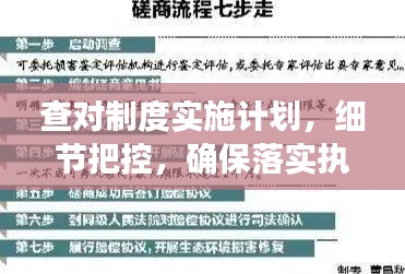 查對制度實施計劃，細節(jié)把控，確保落實執(zhí)行