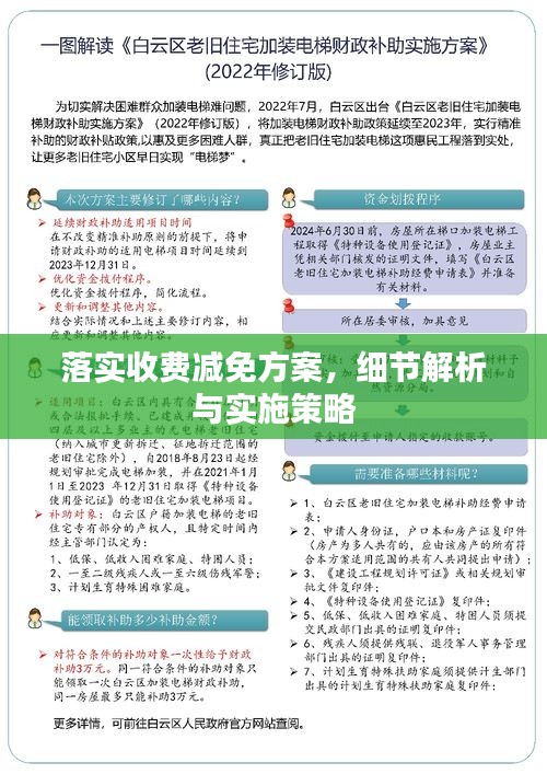 落實(shí)收費(fèi)減免方案，細(xì)節(jié)解析與實(shí)施策略