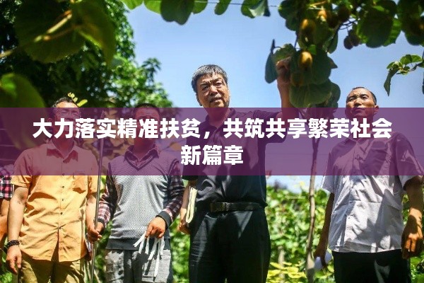 大力落實精準扶貧，共筑共享繁榮社會新篇章