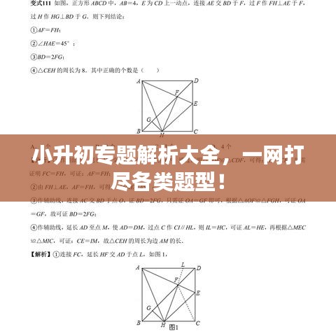 小升初專題解析大全，一網(wǎng)打盡各類題型！