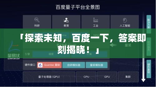 「探索未知，百度一下，答案即刻揭曉！」