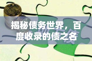 揭秘債務(wù)世界，百度收錄的債之名詞解釋