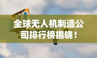 全球無人機(jī)制造公司排行榜揭曉！