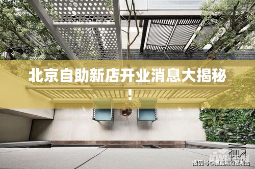 北京自助新店開(kāi)業(yè)消息大揭秘！