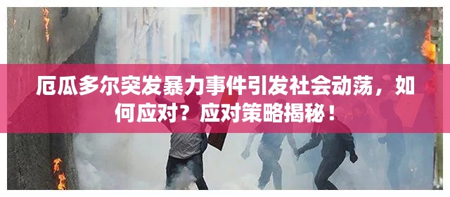 厄瓜多爾突發(fā)暴力事件引發(fā)社會動蕩，如何應對？應對策略揭秘！