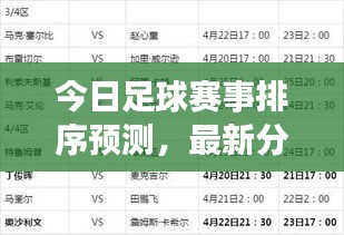 今日足球賽事排序預(yù)測(cè)，最新分析揭秘勝者名單