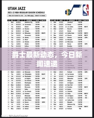 爵士最新動(dòng)態(tài)，今日新聞速遞